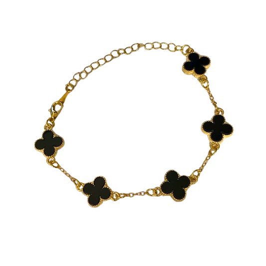 Black and Gold Club Bracelet