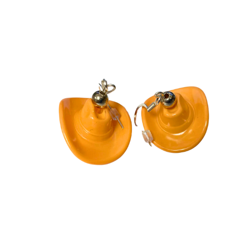 3D Cowboy Hat Earrings - Multiple Colors!