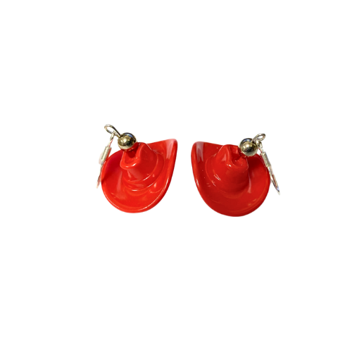 3D Cowboy Hat Earrings - Multiple Colors!